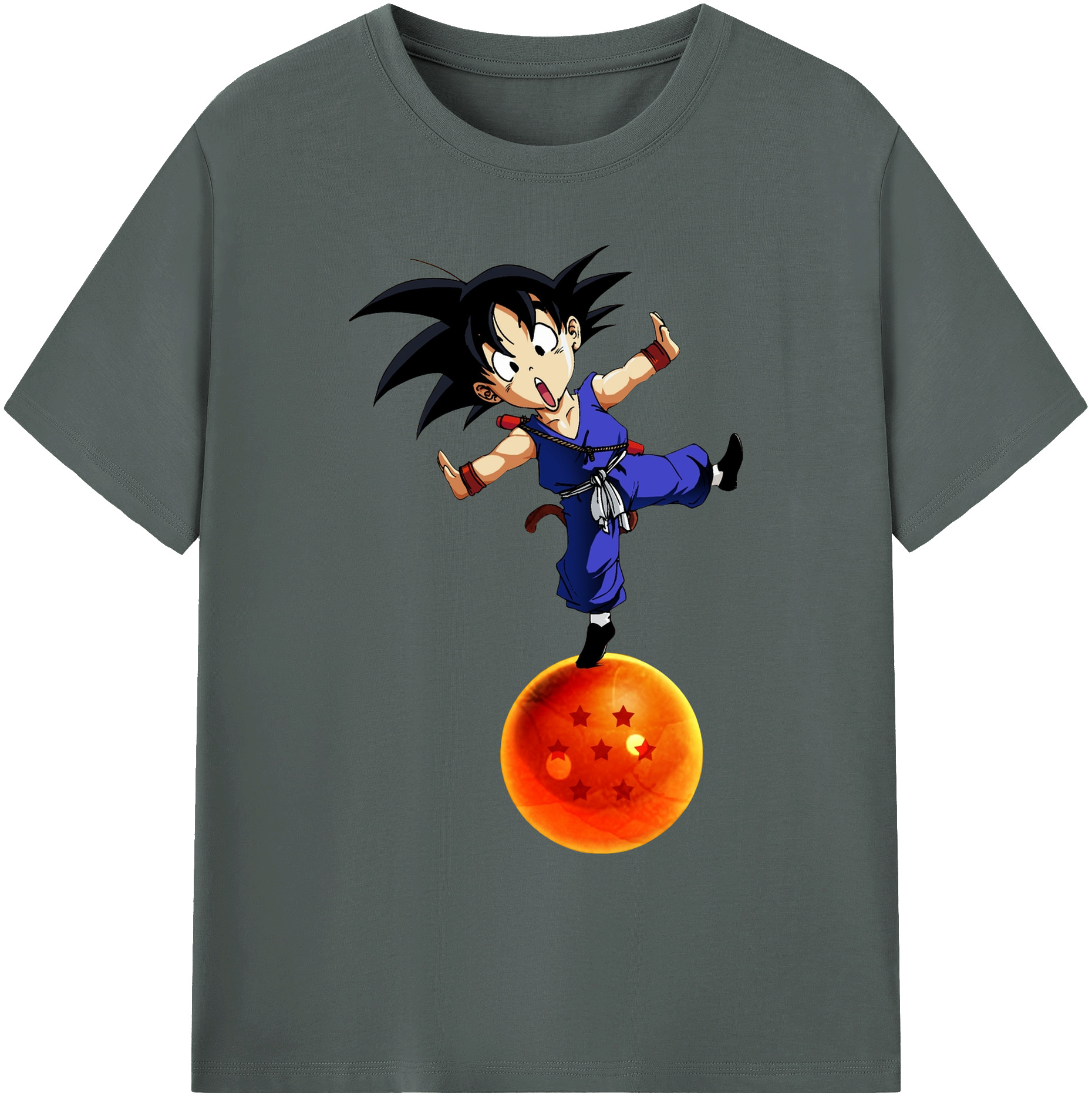 （画像用） ドラゴンボール 孫悟空（そん ごくう）Son Goku カカロット DRAGON BALL Kakarotto 綿100％ メンズ半袖Tシャツ｜肌触りやわらか＆通気性
